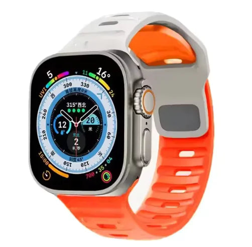 Bracelet sport en silicone souple pour Apple Watch