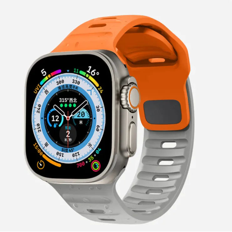 Bracelet sport en silicone souple pour Apple Watch