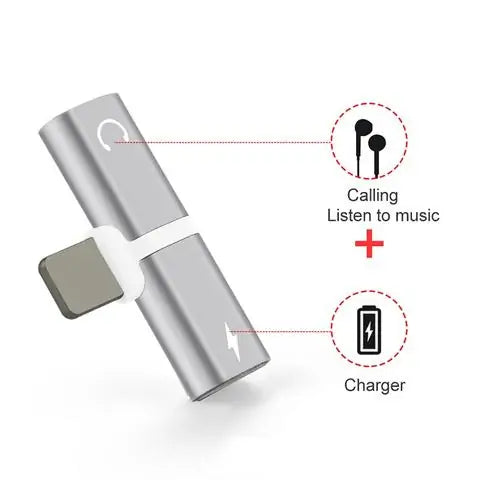 Adaptateur de charge et audio pour iPhone