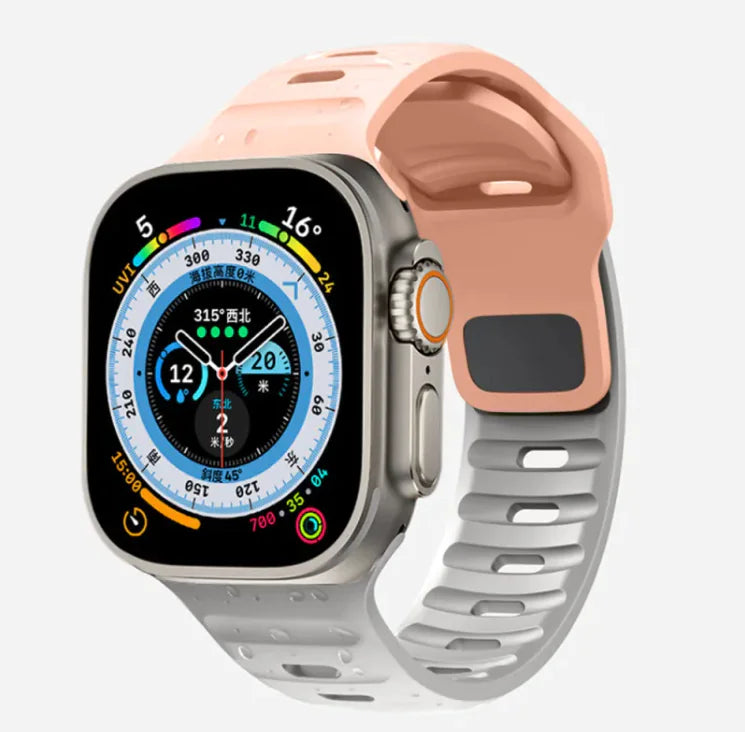 Bracelet sport en silicone souple pour Apple Watch