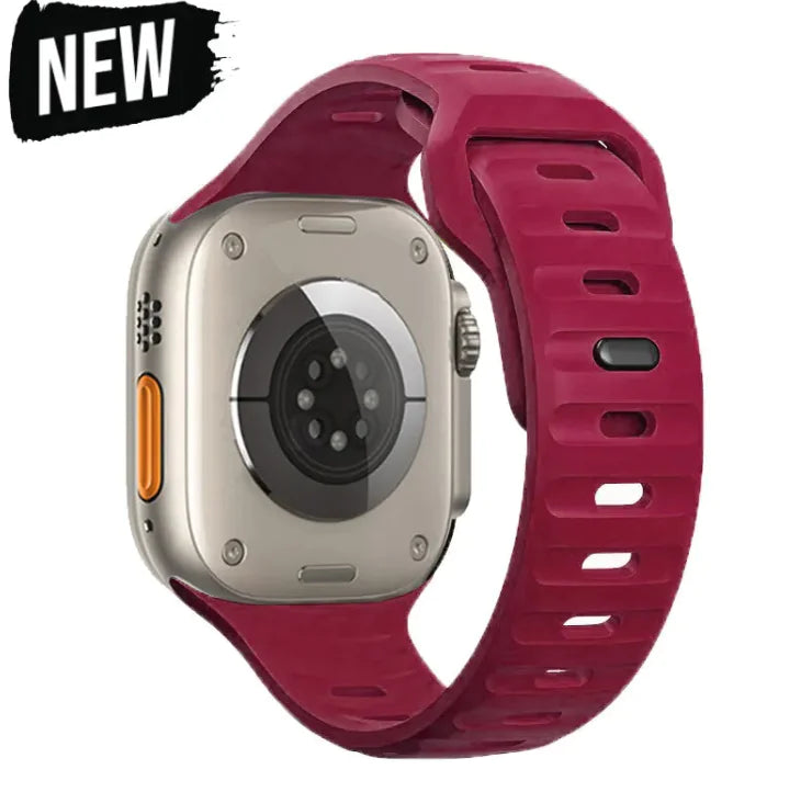 Bracelet sport en silicone souple pour Apple Watch