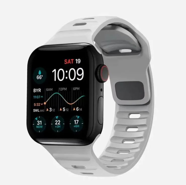 Bracelet sport en silicone souple pour Apple Watch