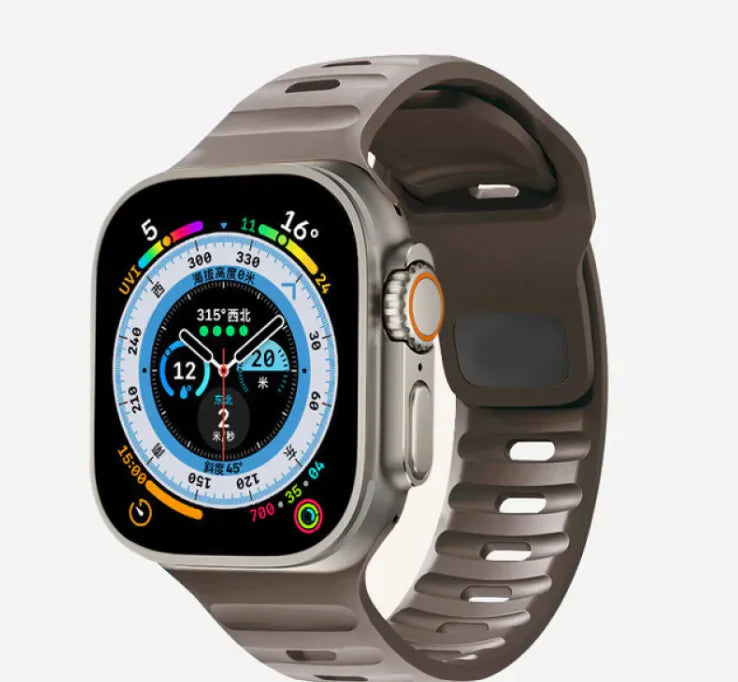 Bracelet sport en silicone souple pour Apple Watch