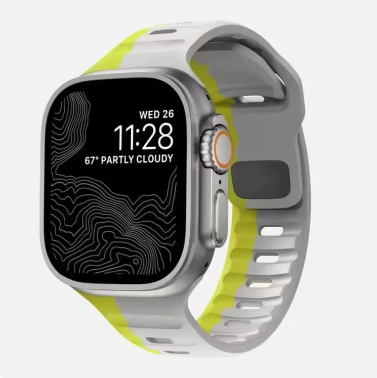 Bracelet sport en silicone souple pour Apple Watch