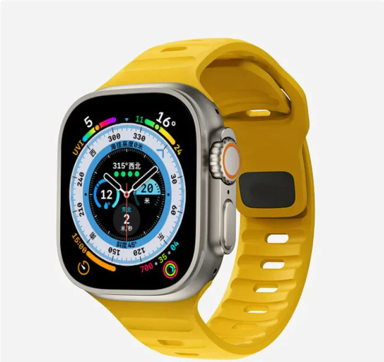 Bracelet sport en silicone souple pour Apple Watch