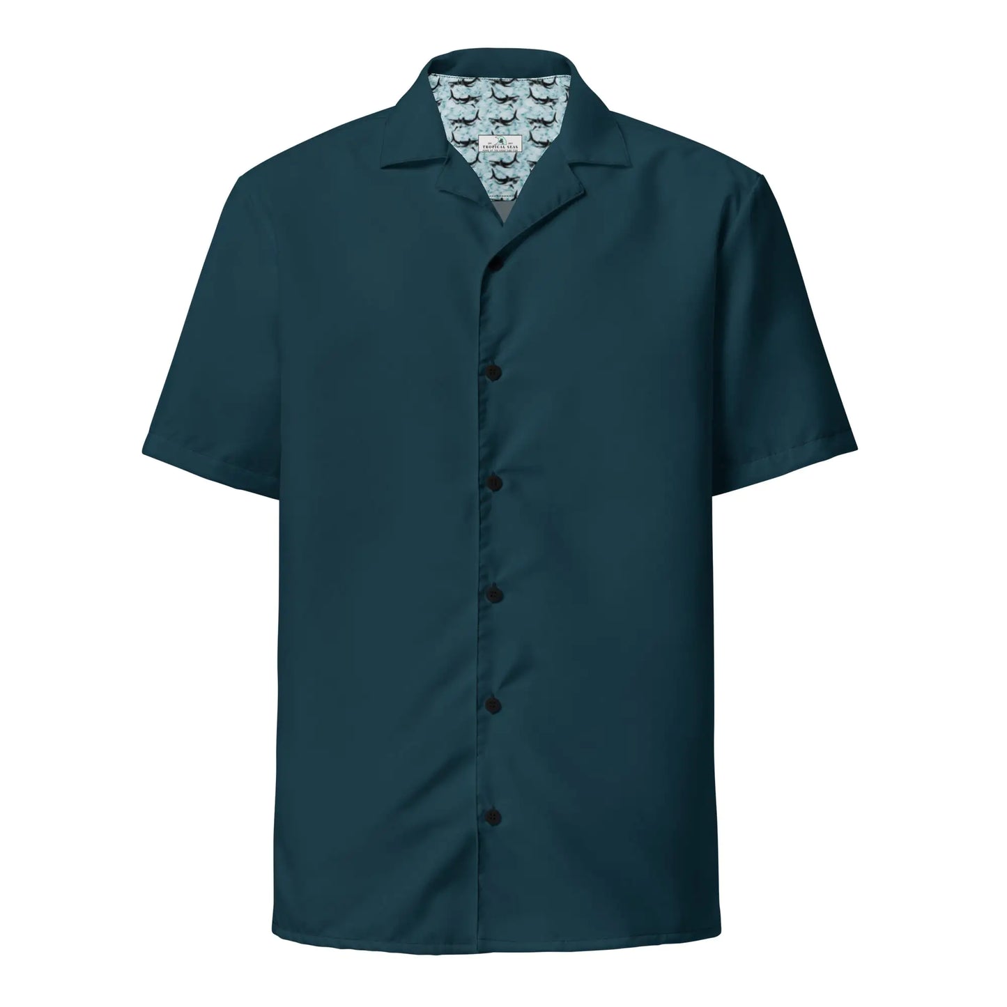 Chemise boutonnée bleu foncé