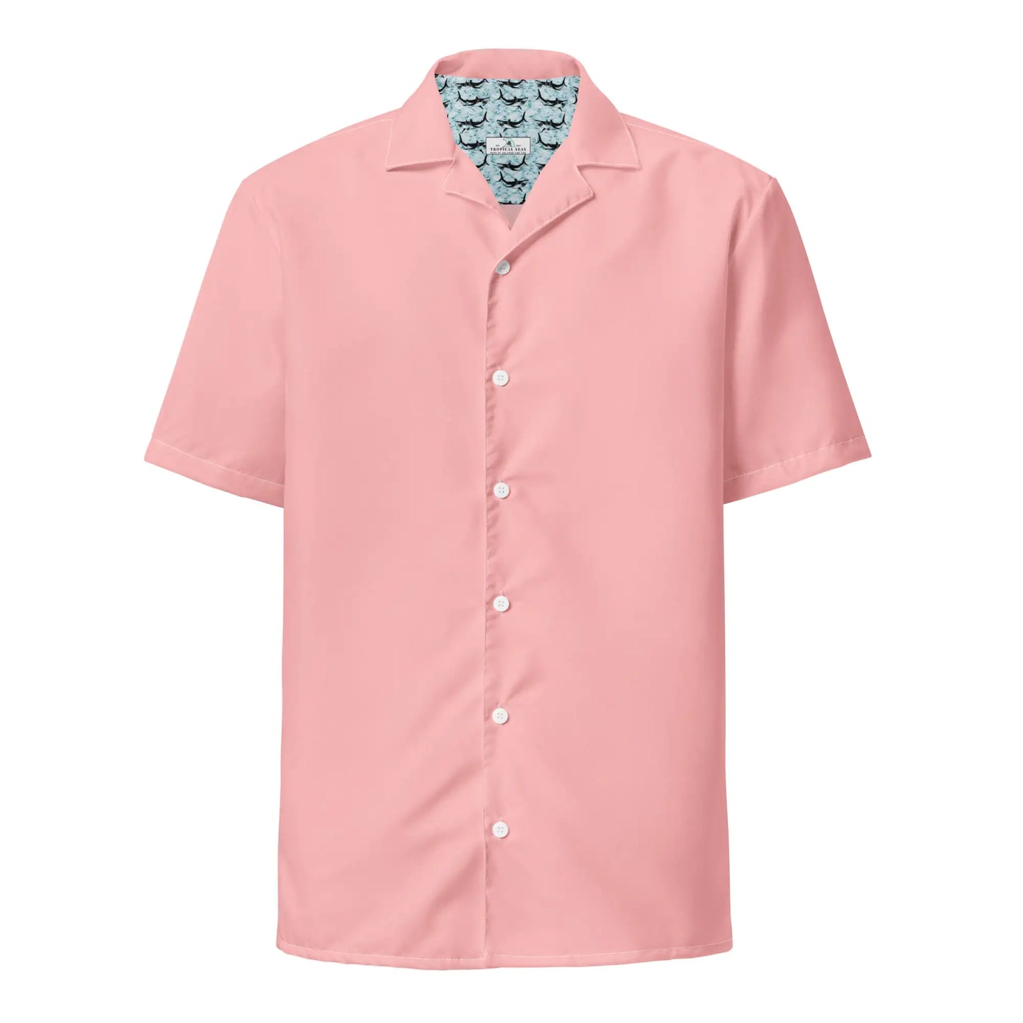 Chemise à boutons corail