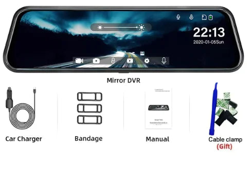 Smart Mirror Touchscreen Dashcam - EnjoyHomePlus