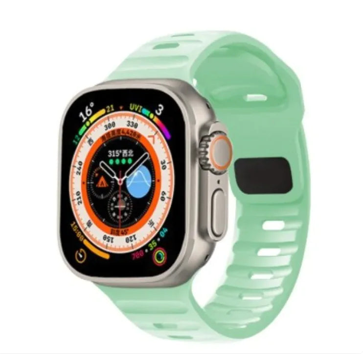 Bracelet sport en silicone souple pour Apple Watch