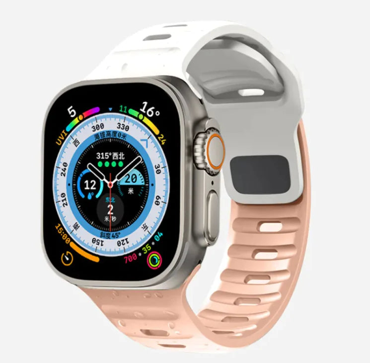 Bracelet sport en silicone souple pour Apple Watch