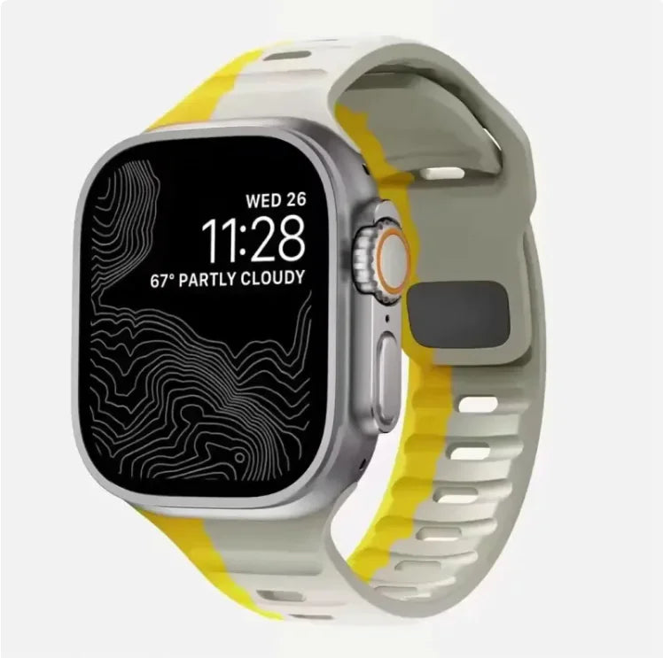 Bracelet sport en silicone souple pour Apple Watch